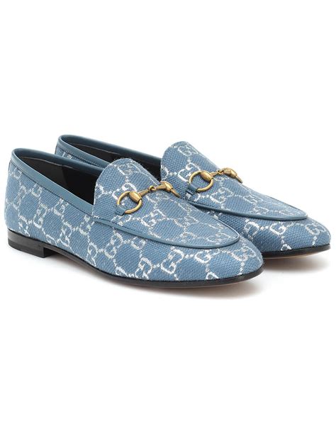 gucci jordaan brocade loafers|More.